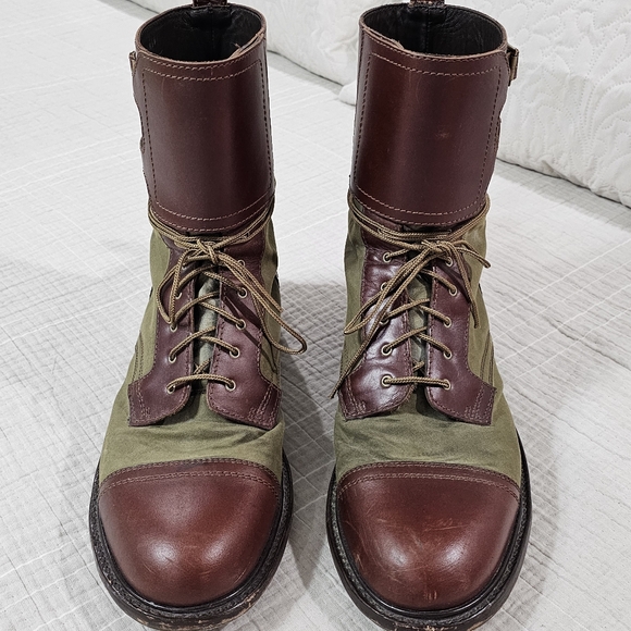 RARE Dr Martens Ferdinand Cavalry Boots Analine Leather Caribean Wax Sz 14 - Picture 7 of 15